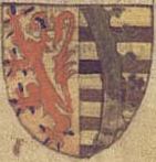 Armoiries de Gertrude de Saxe après son premier mariage