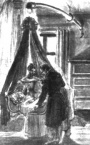 Lecouple Davydov avec leur bebe à l'usine Petrovsky.