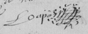 Signature - 1674 - Inhumation de sa belle-mère.