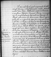 Acte de naissance de Marie, Amélie, Prieux, née le 19 janvier 1858, à 10h du soir.