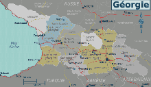 Carte des régions de la Géorgie