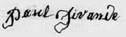 1863 signature à son mariage