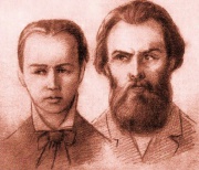 Attentat d'Alexandre II Nikolaevitch par par Andreï Ivanovitch Jeliabov et Sofia Lvovna Perovskaïa.
