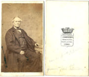 Portrait photo, à Rennes, vers 1870? recto verso.