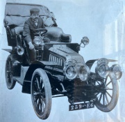 Marius Antoine et son automobile.