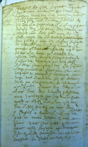 Acte notarié de 1650