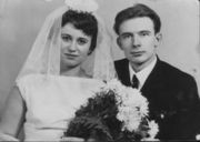Свадебная фотография Кокина Ивана Егоровича и Валетто Ангелины Глебовны
