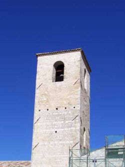 Il campanile della chiesa di Santa Maria Assunta di Verchiano