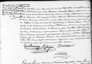 Acte de naissance de Marc de Bordenave, né le 10 septembre 1814. Note en mention marginale : "Par ordonnance du jugement du 15 décembre 1941, l'acte ci-contre a été rectifié en ce sens que le nom patronymique "Bord