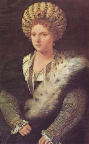 Portrait supposé d'Isabelle d'Este par Le Titien.