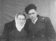 Wedding couple Alexander and Alina. February 14, 1954