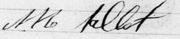 Signature - 1863