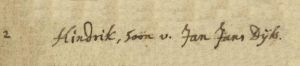 Geboorteakte Hindrik Jans Dijk.JPG