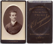 Portrait photo, recto verso, à Saint-Brieuc, vers 1893?