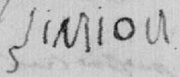 Signature (inhumation de son épouse)