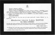 Faire-part de décès de Hélène Dotin.