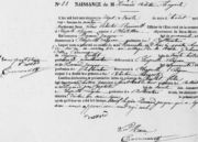 Acte de naissance