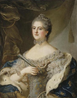 Élisabeth-Alexandrine de Bourbon-Condé, Mademoiselle de Sens (18th century) by an unknown artist after Jean-Marc Nattier.jpg