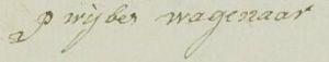 Handtekening P W Wagenaar.JPG