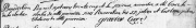 Bénédiction de la cloche, 6 novembre 1735