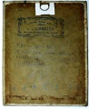 Verso du portrait peint