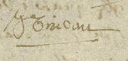 signature en 1695.