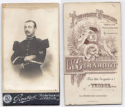 Service militaire, 1909, à Verdun (recto et verso)