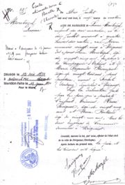 Acte de Naissance